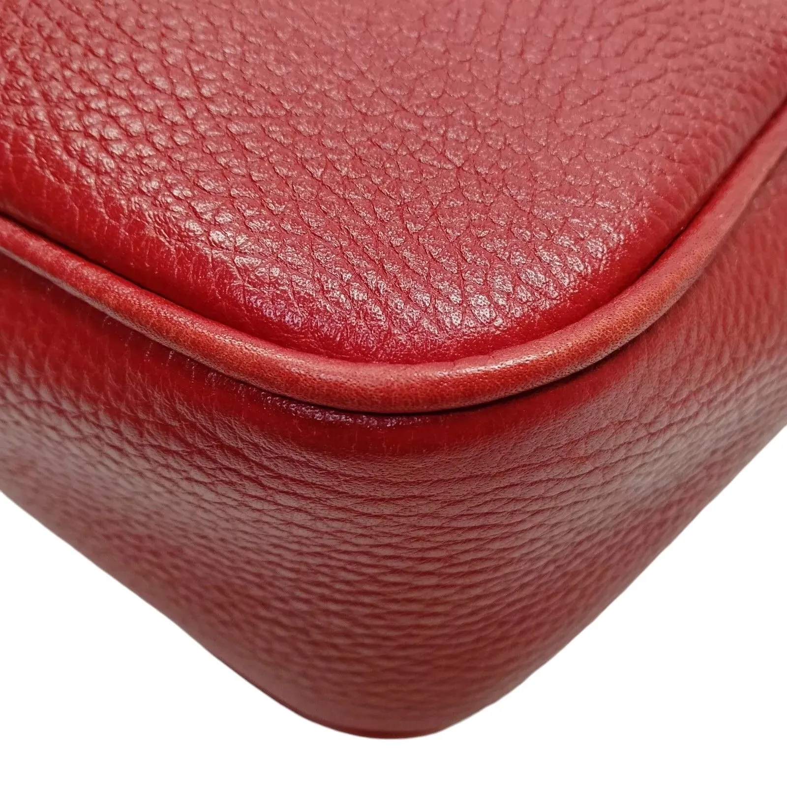 049642AT (X6) Gucci Crossbody Bag Red Leather