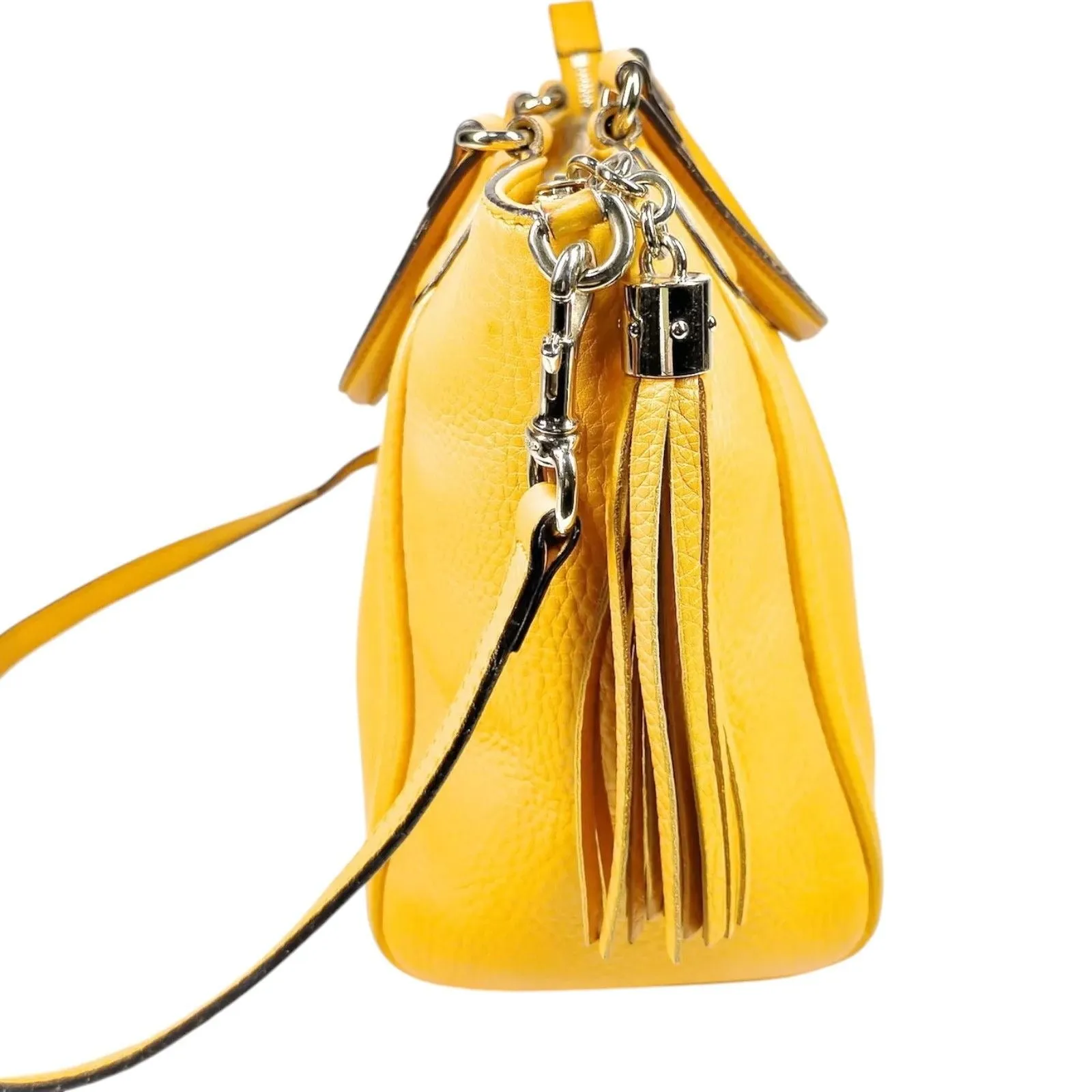498570BB (X6) Gucci Crossbody Bag Yellow Leather