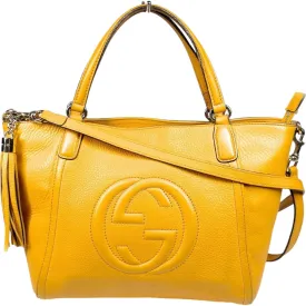 498570BB (X6) Gucci Crossbody Bag Yellow Leather
