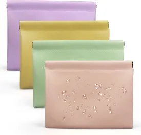 7.09x5.51 Small Pouches for Purse, 4PCS Cute Magnetic Mini Makeup Bag, Purse Organizers for Inside Large Storages, Organize Cosmetic, Lipstick, Jewelry,Coins in Women's Handbag