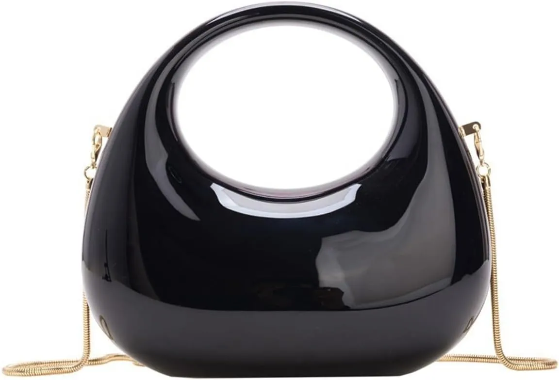 Acrylic Handbags for Women Cute Acrylic Clutch Small Unique Purse Trendy Metal Evening Bag for Party Cocktail