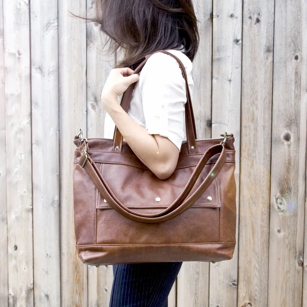 Archive Tote in Chestnut