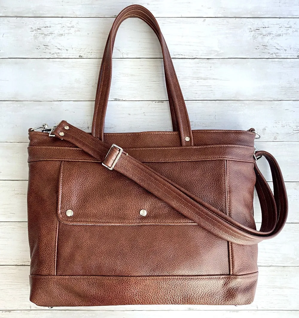 Archive Tote in Chestnut