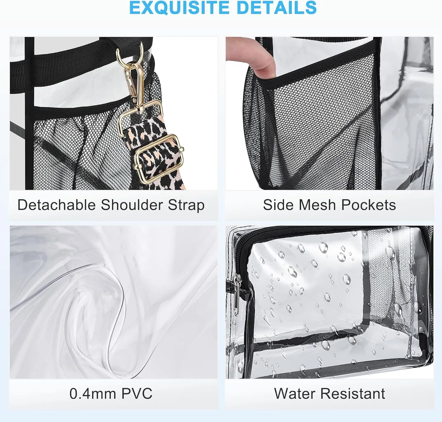 Bagenius Clear Bag Stadium Approved 12612 Clear bag for Stadium Events Sports Concert Festival Work