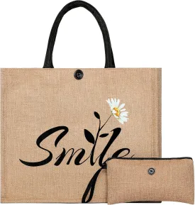 Beach Bag, Large Beach Bag for Women, Woven Straw Tote Bag, Weaving Swim Gym Shopping Travel Bag with Button