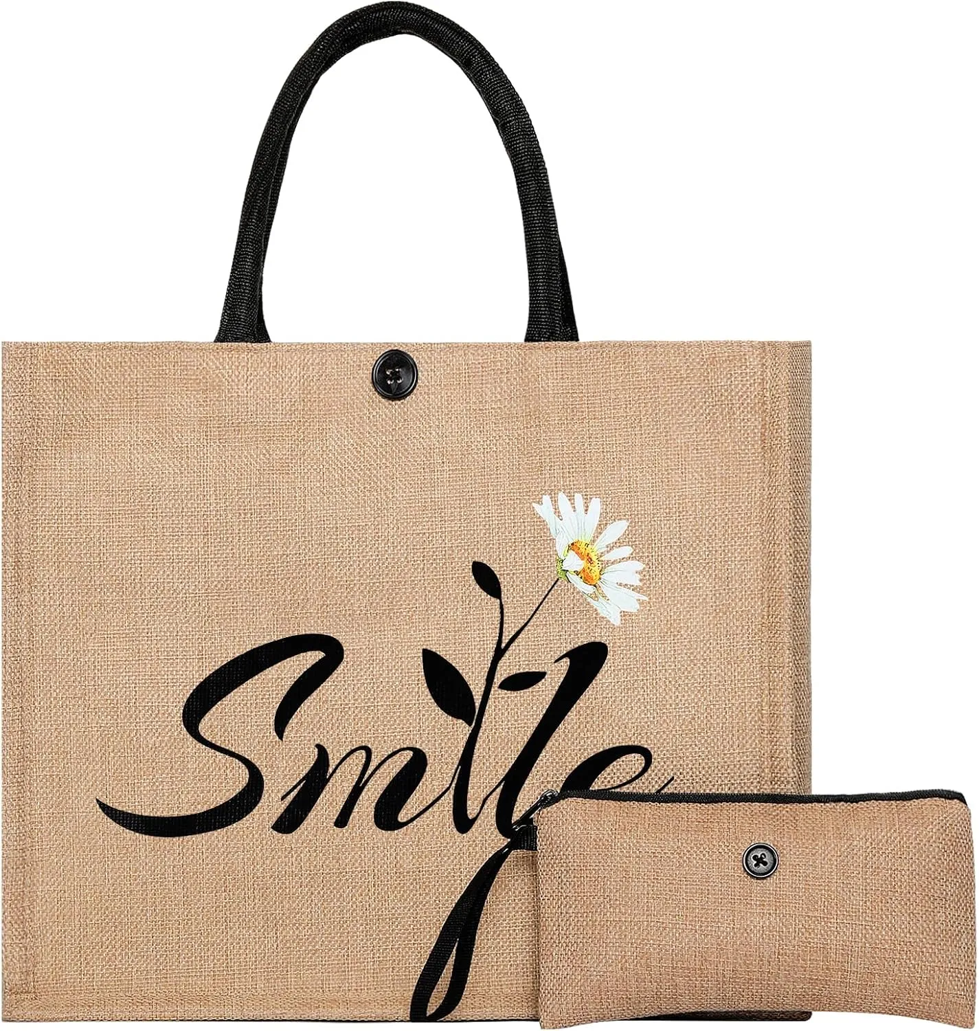 Beach Bag, Large Beach Bag for Women, Woven Straw Tote Bag, Weaving Swim Gym Shopping Travel Bag with Button