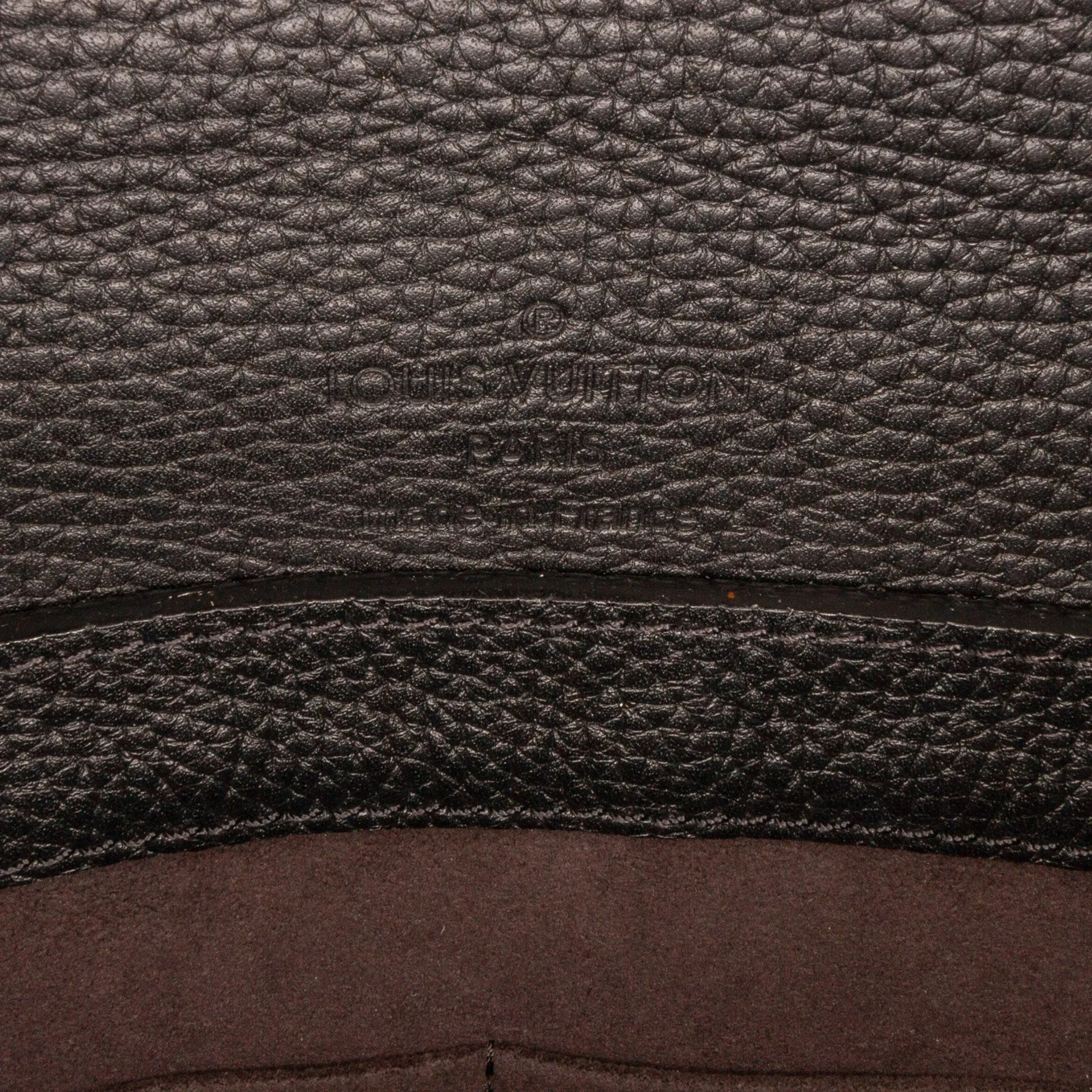 Black Louis Vuitton Taurillon Serviette Dorian Business Bag