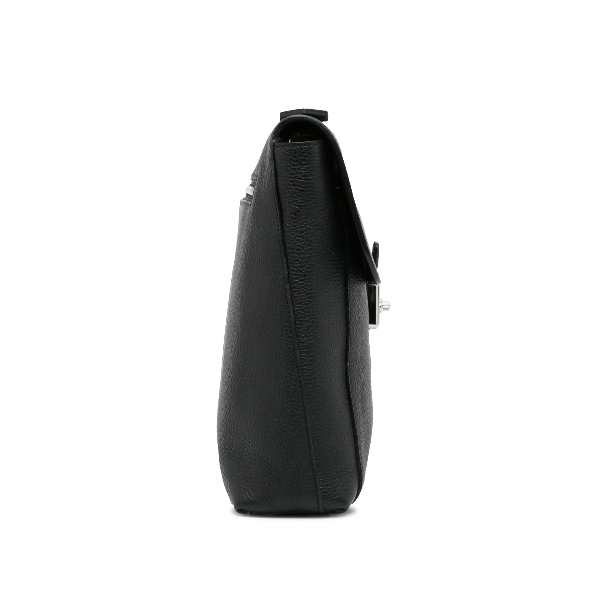 Black Louis Vuitton Taurillon Serviette Dorian Business Bag