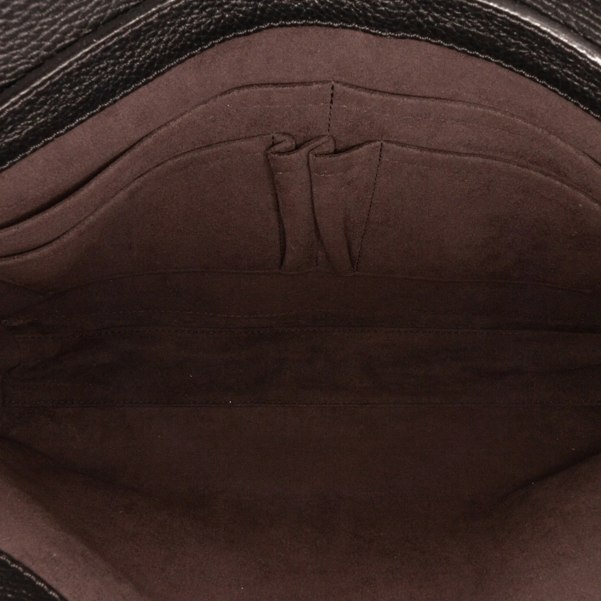 Black Louis Vuitton Taurillon Serviette Dorian Business Bag