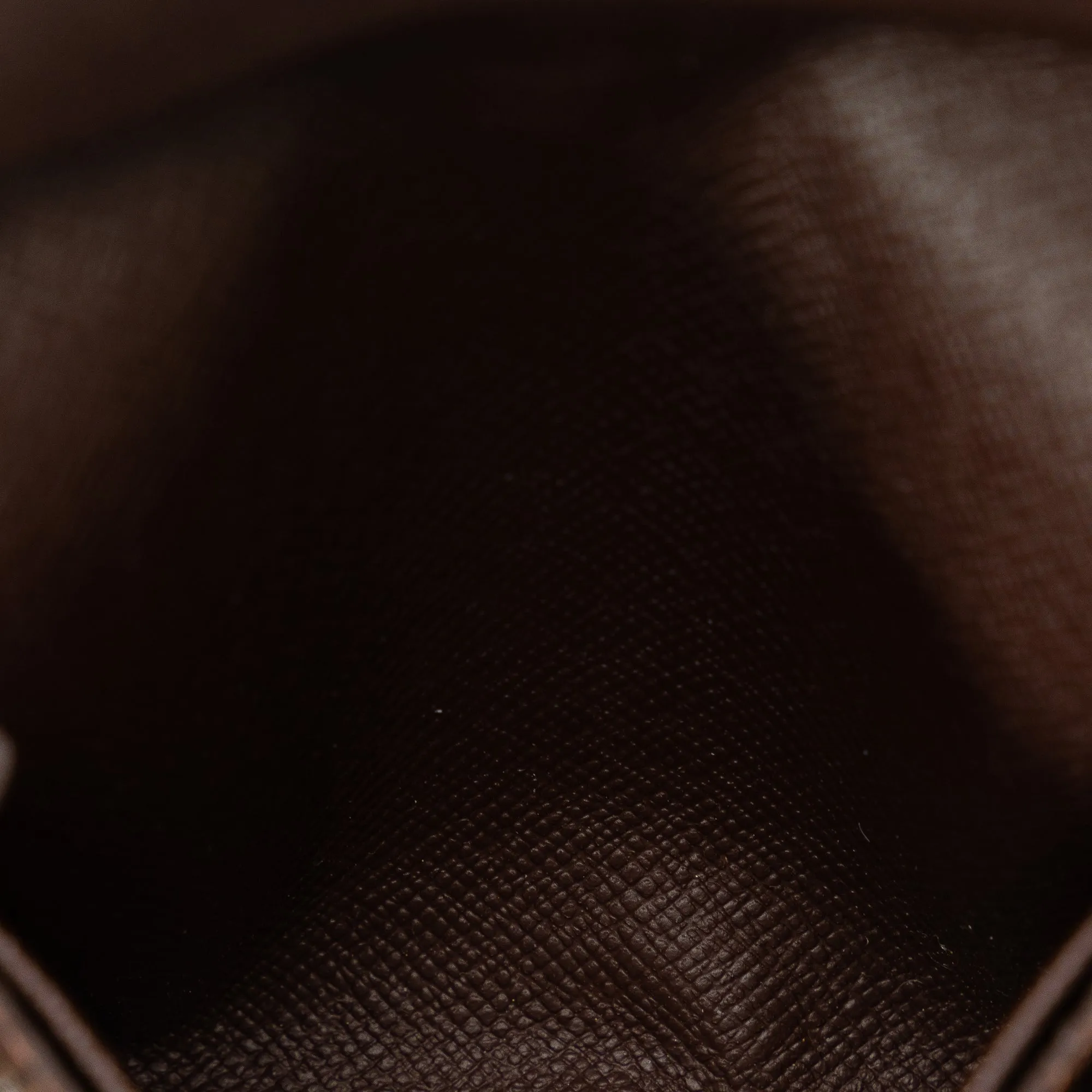 Brown Louis Vuitton Damier Ebene Business Card Holder