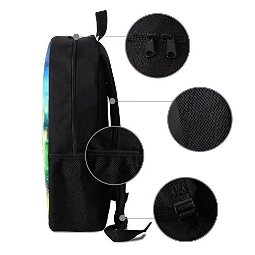 Crazytravel Shoulder School Book Bag Backpack For Teens Boys Girls Middle High School Students