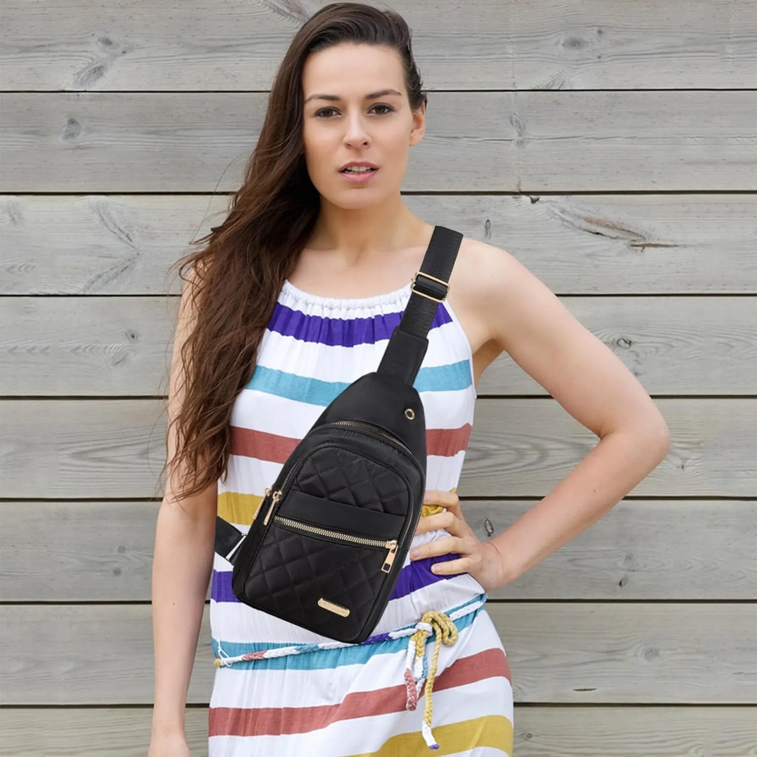 Crossbody Small Sling Backpack Sling Bag for Women Trendy Chest Bag Daypack Crossbody Bag