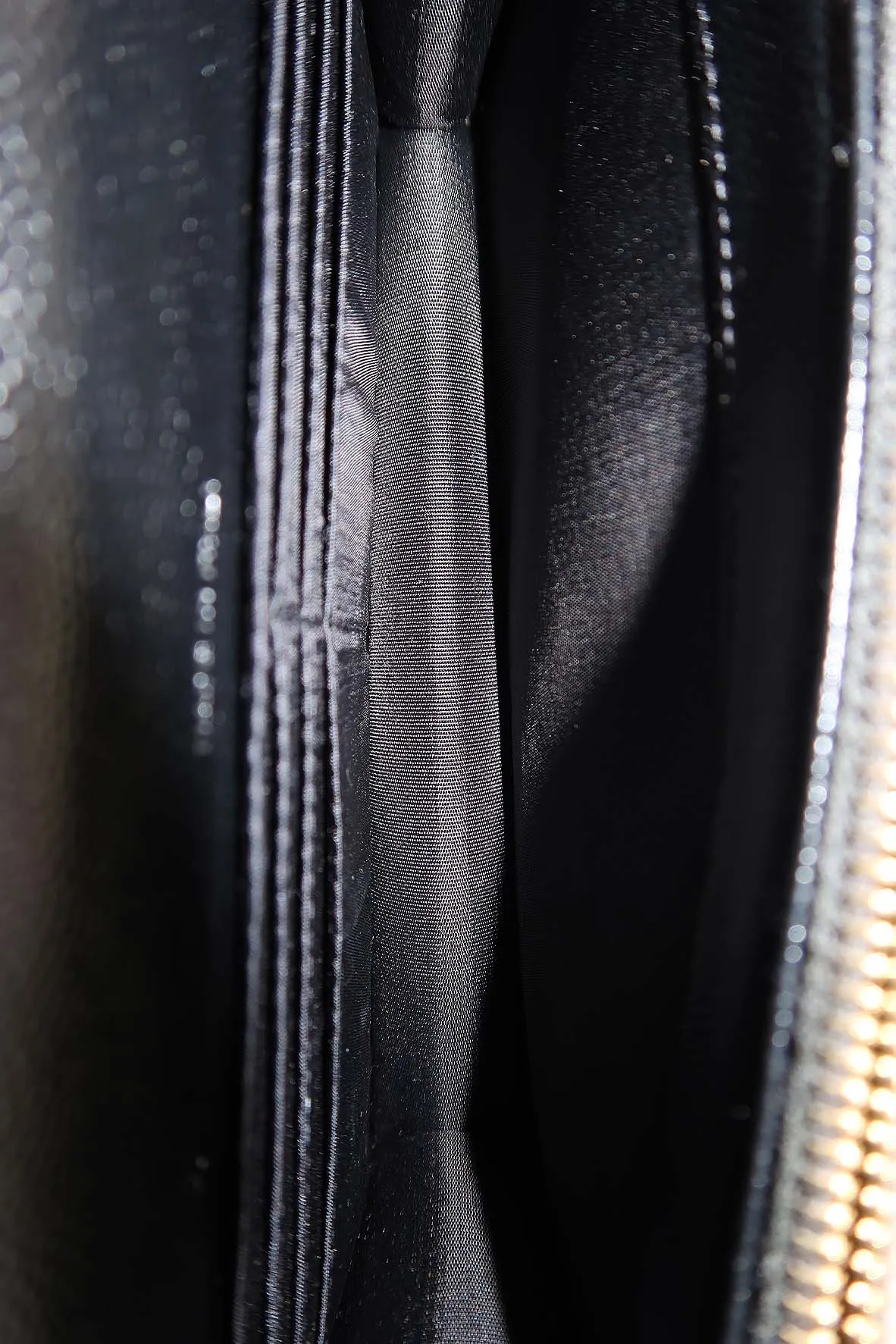 Envelope Chain Wallet  With Gold Hardware Black