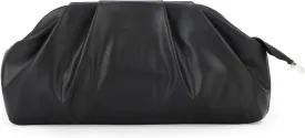 GOKTOW Ruched Dumpling Clutch Purse Women's Evening Bag Soft Vegan Leather Handbags for Weddings Proms Cocktail-Gemma