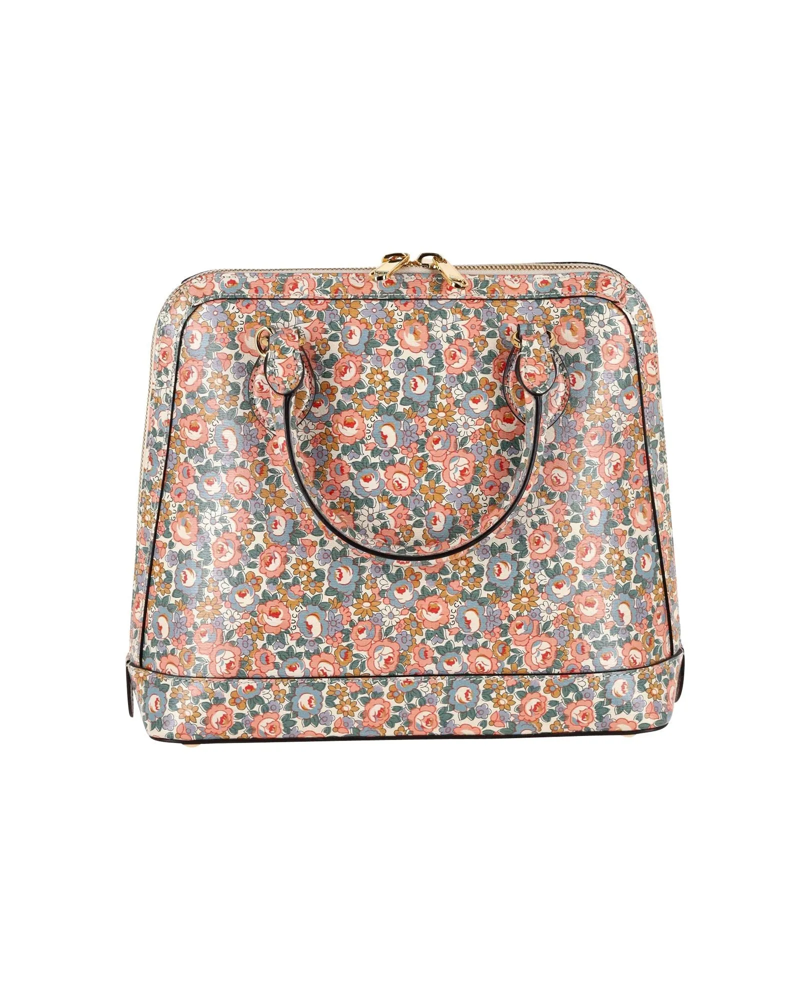 Gucci 1955 Horsebit Liberty London Floral Tote Bag in Multicolor Leather