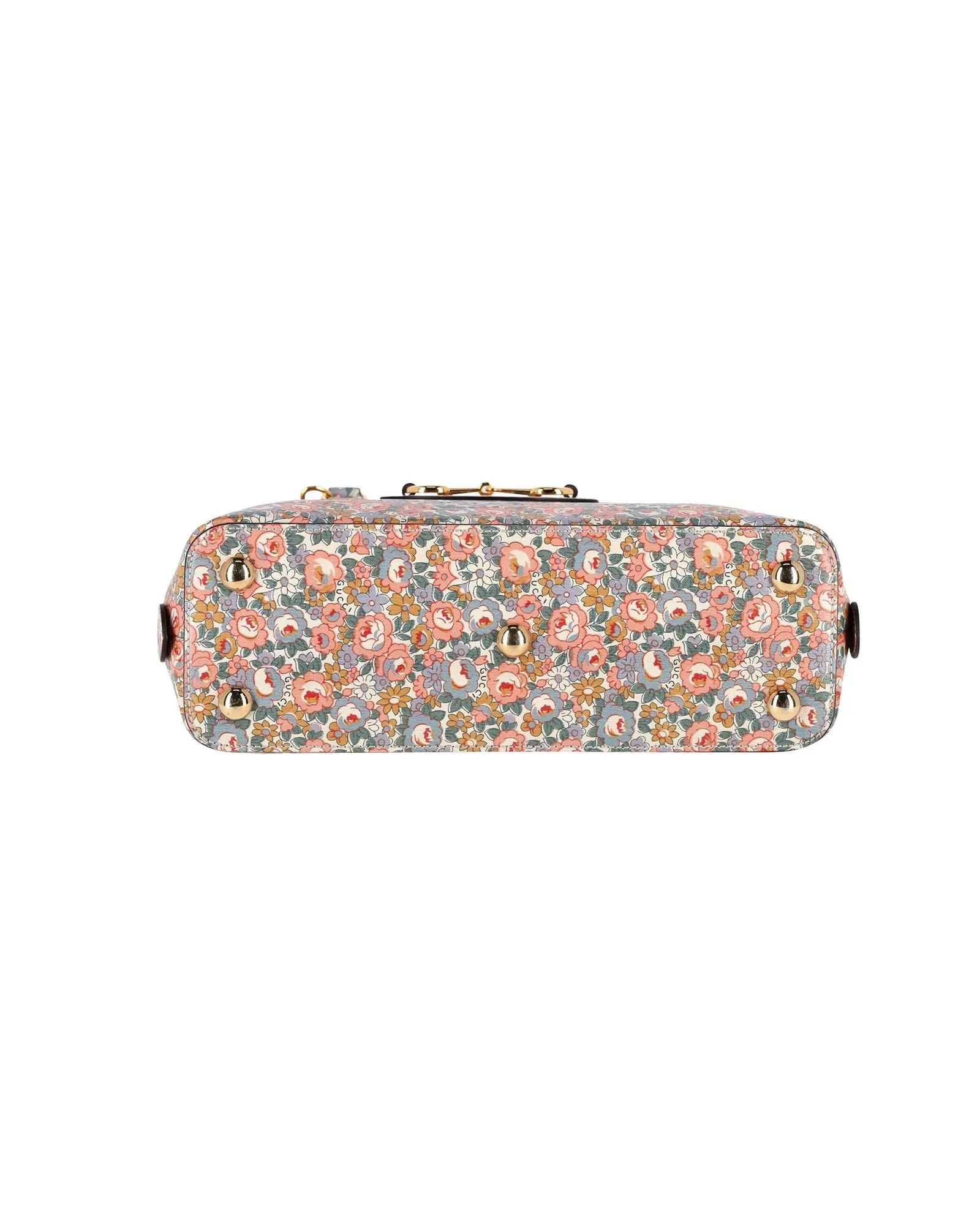 Gucci 1955 Horsebit Liberty London Floral Tote Bag in Multicolor Leather