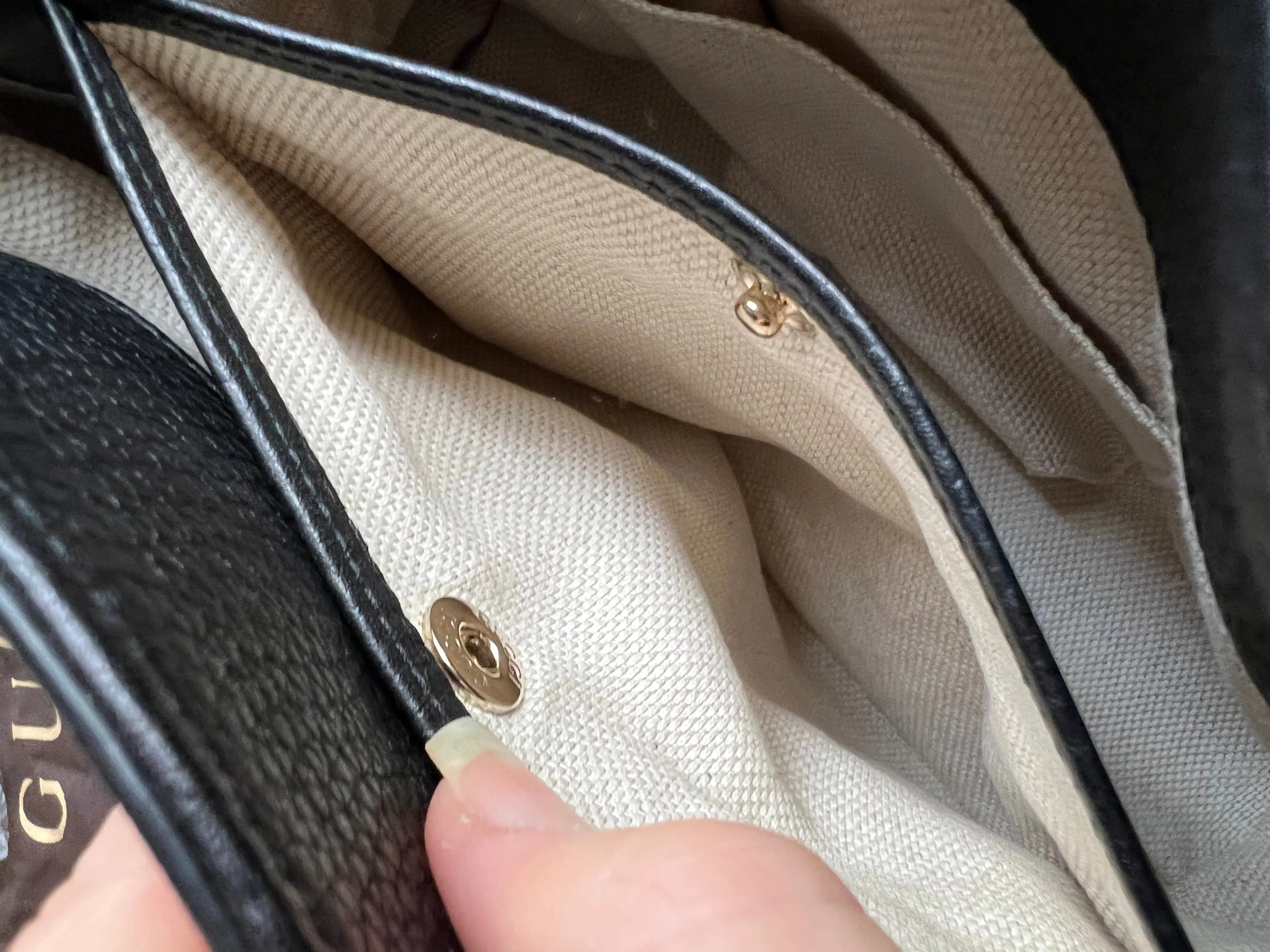 Gucci Black Mini Soho Chain Tote