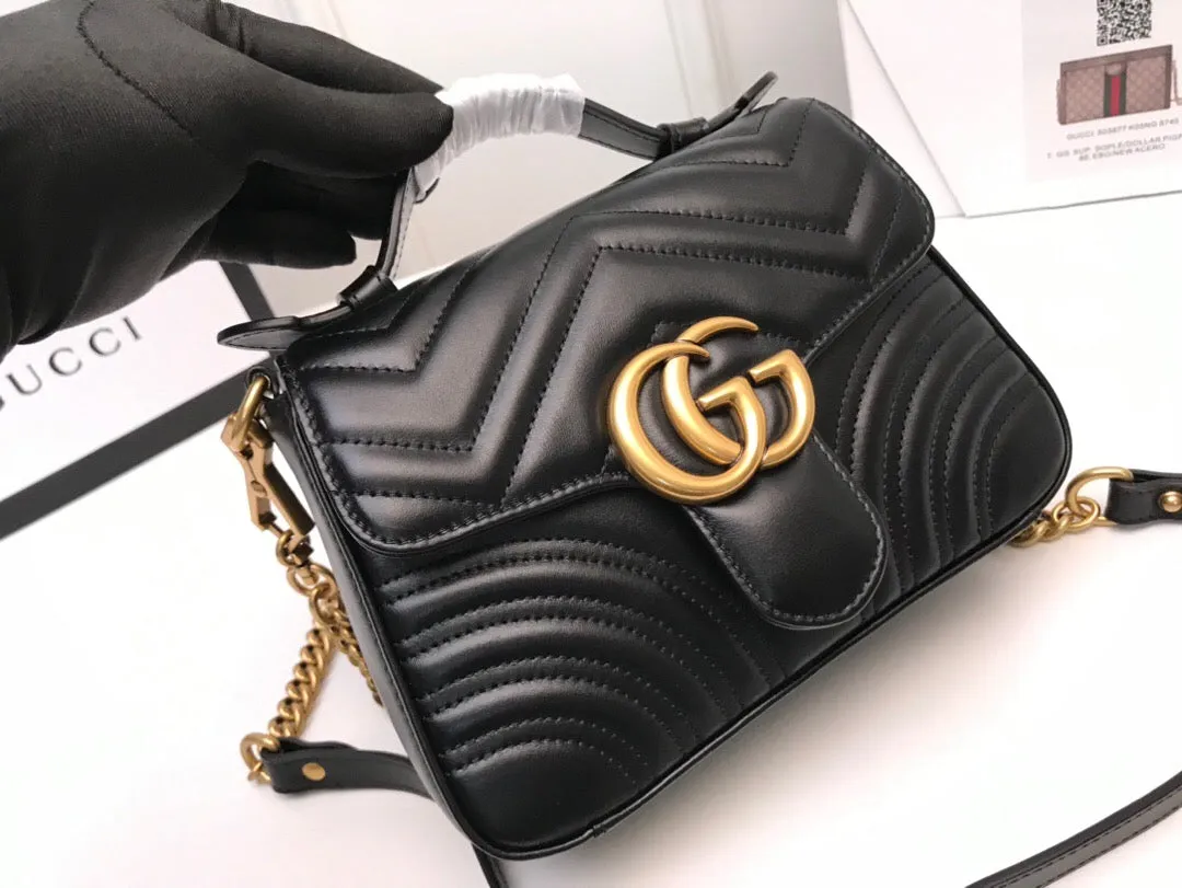 Gucci GG Marmont Mini Top Handle Bag
