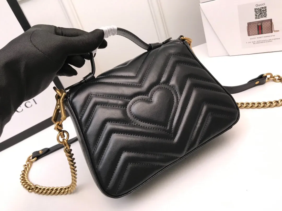 Gucci GG Marmont Mini Top Handle Bag