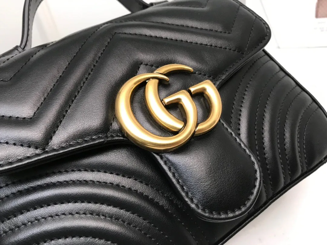 Gucci GG Marmont Mini Top Handle Bag