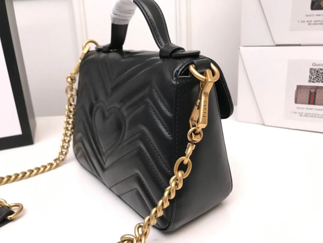 Gucci GG Marmont Mini Top Handle Bag