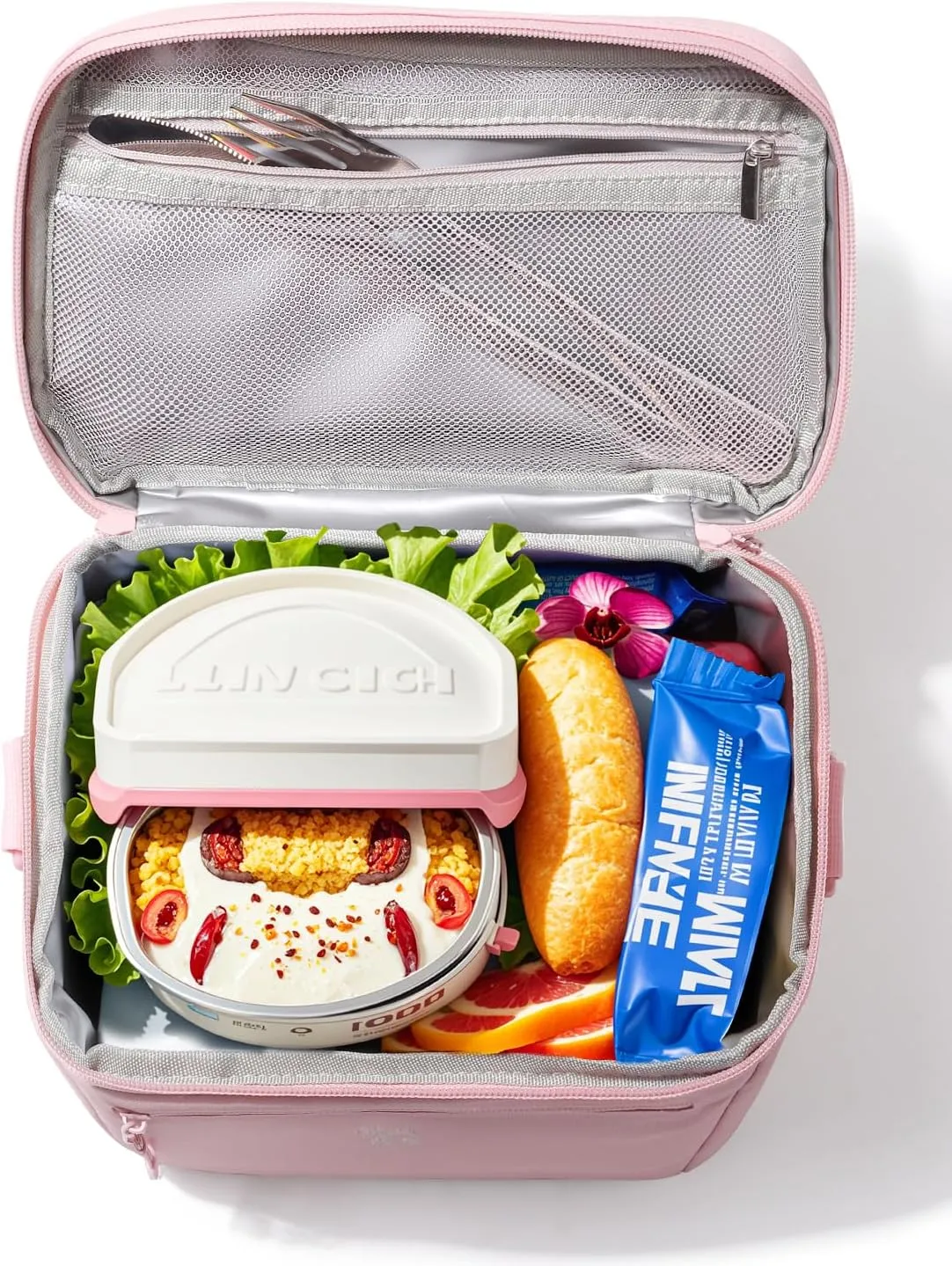 Insulated Lunch Box Bag Women - Waterproof Leakproof Lightweight Reusable Cooler for Work Picnic