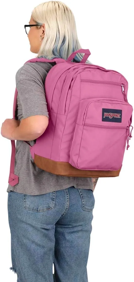 JanSport Cool Backpack with 15-inch Laptop Sleeve, Large Computer Bag Rucksack with 2 Compartments, Ergonomic Straps, Mauve Haze
