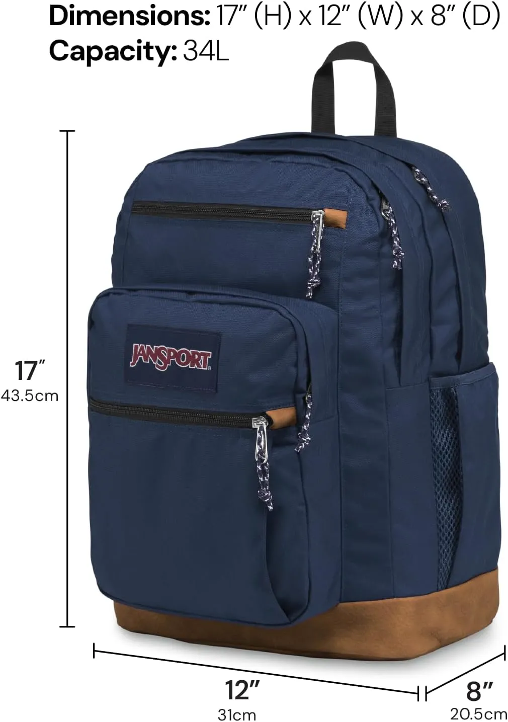JanSport Cool Backpack with 15-inch Laptop Sleeve, Large Computer Bag Rucksack with 2 Compartments, Ergonomic Straps, Mauve Haze