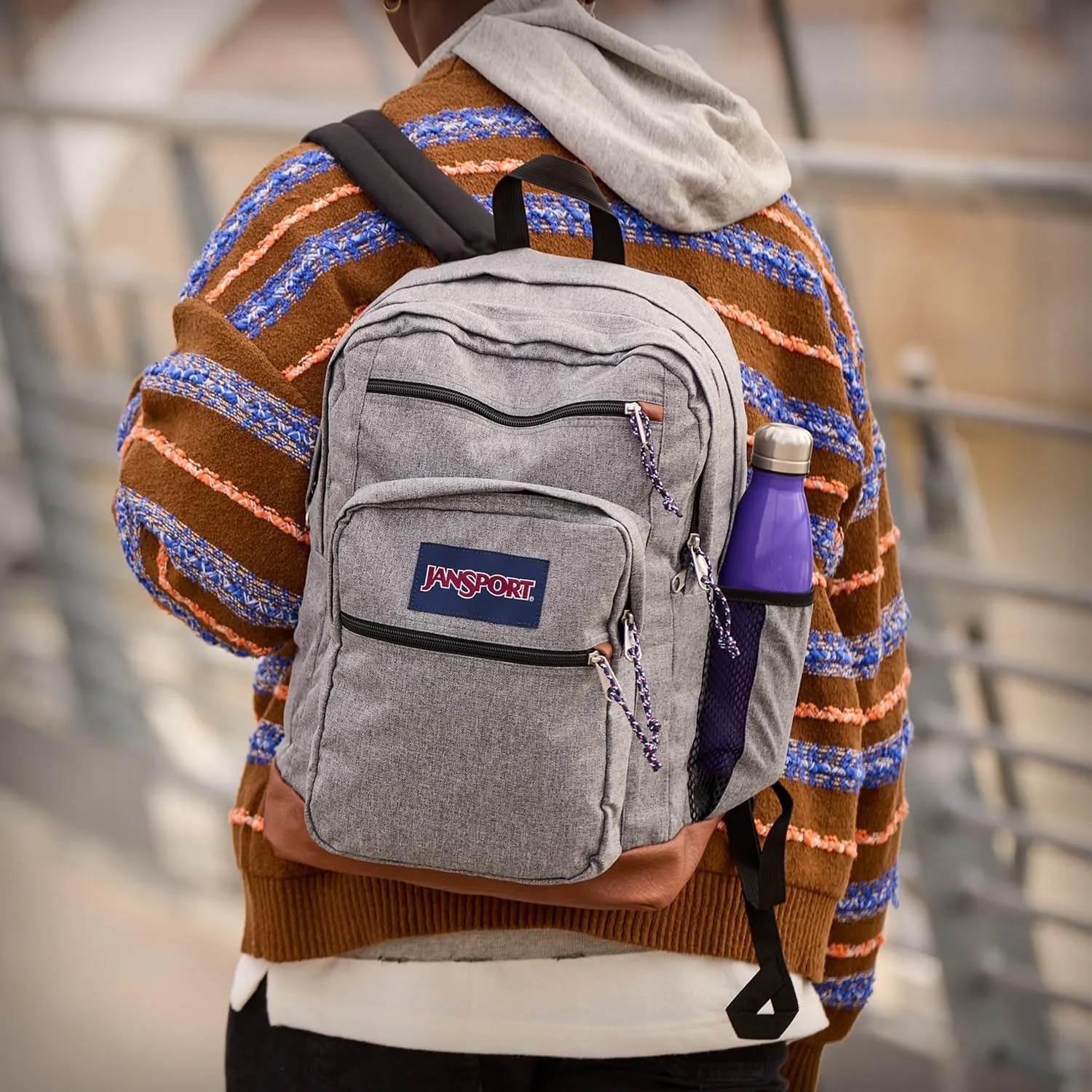 JanSport Cool Backpack with 15-inch Laptop Sleeve, Large Computer Bag Rucksack with 2 Compartments, Ergonomic Straps, Mauve Haze