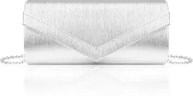 Larcenciel Women's Evening Handbags, Fashion Vegan Leather Envelope Clutch Purse &Chain for Date Night Wedding Cocktail Party