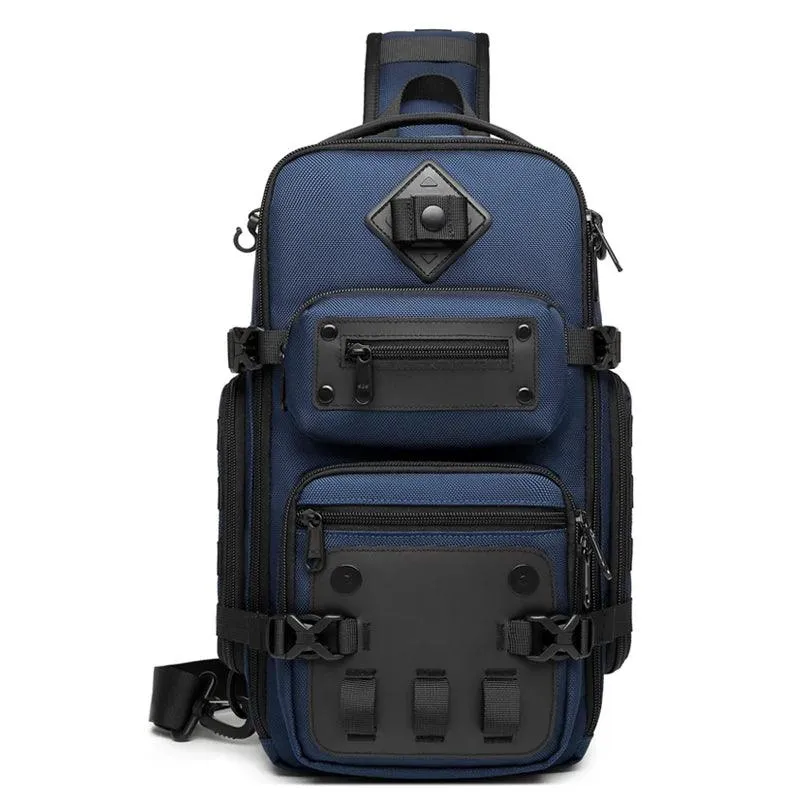Large Capacity Men Chest Bag Waterproof Sling Shoulder Bags for Outdoor Sports