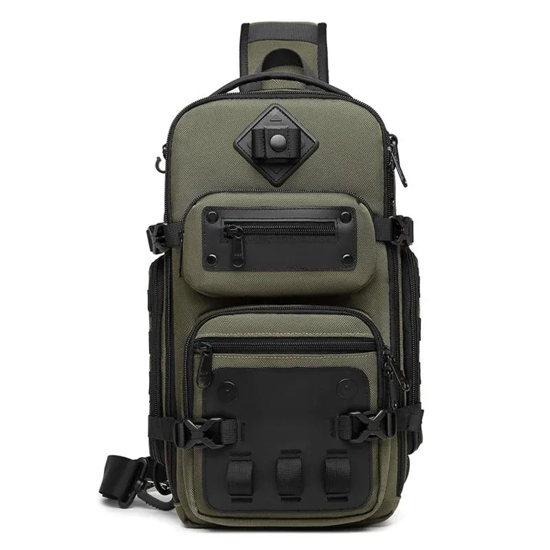 Large Capacity Men Chest Bag Waterproof Sling Shoulder Bags for Outdoor Sports