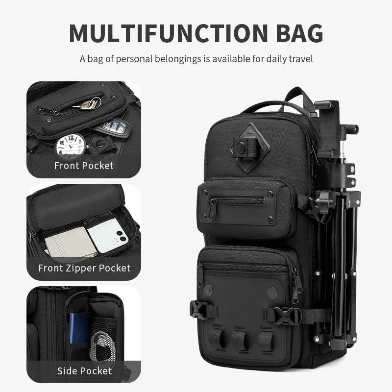 Large Capacity Men Chest Bag Waterproof Sling Shoulder Bags for Outdoor Sports
