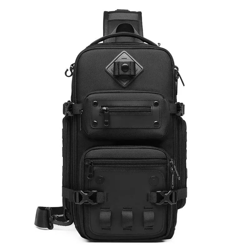 Large Capacity Men Chest Bag Waterproof Sling Shoulder Bags for Outdoor Sports