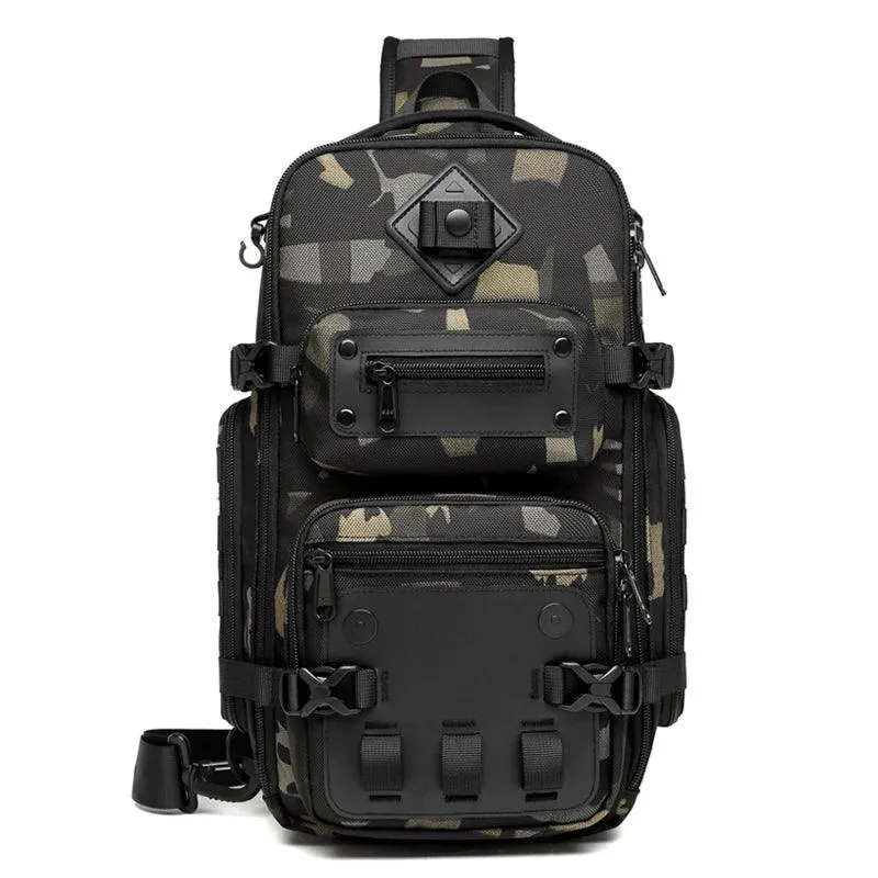 Large Capacity Men Chest Bag Waterproof Sling Shoulder Bags for Outdoor Sports