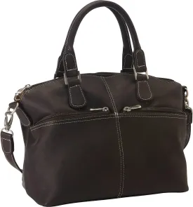 Le Donne Classic Satchel Bag - Colombian Vaquetta Cowhide Leather Womens Bag
