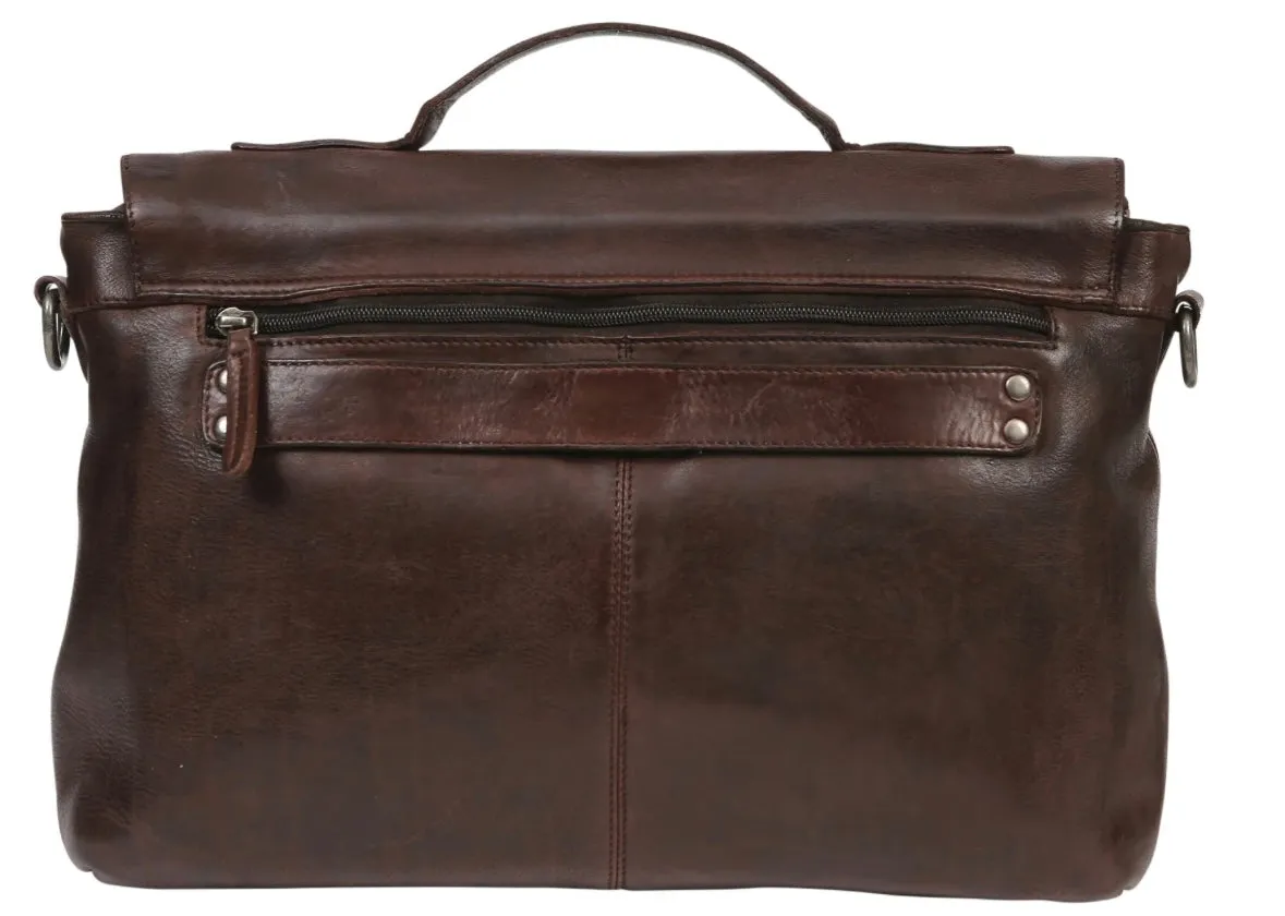 Leather Messenger Bag #3935