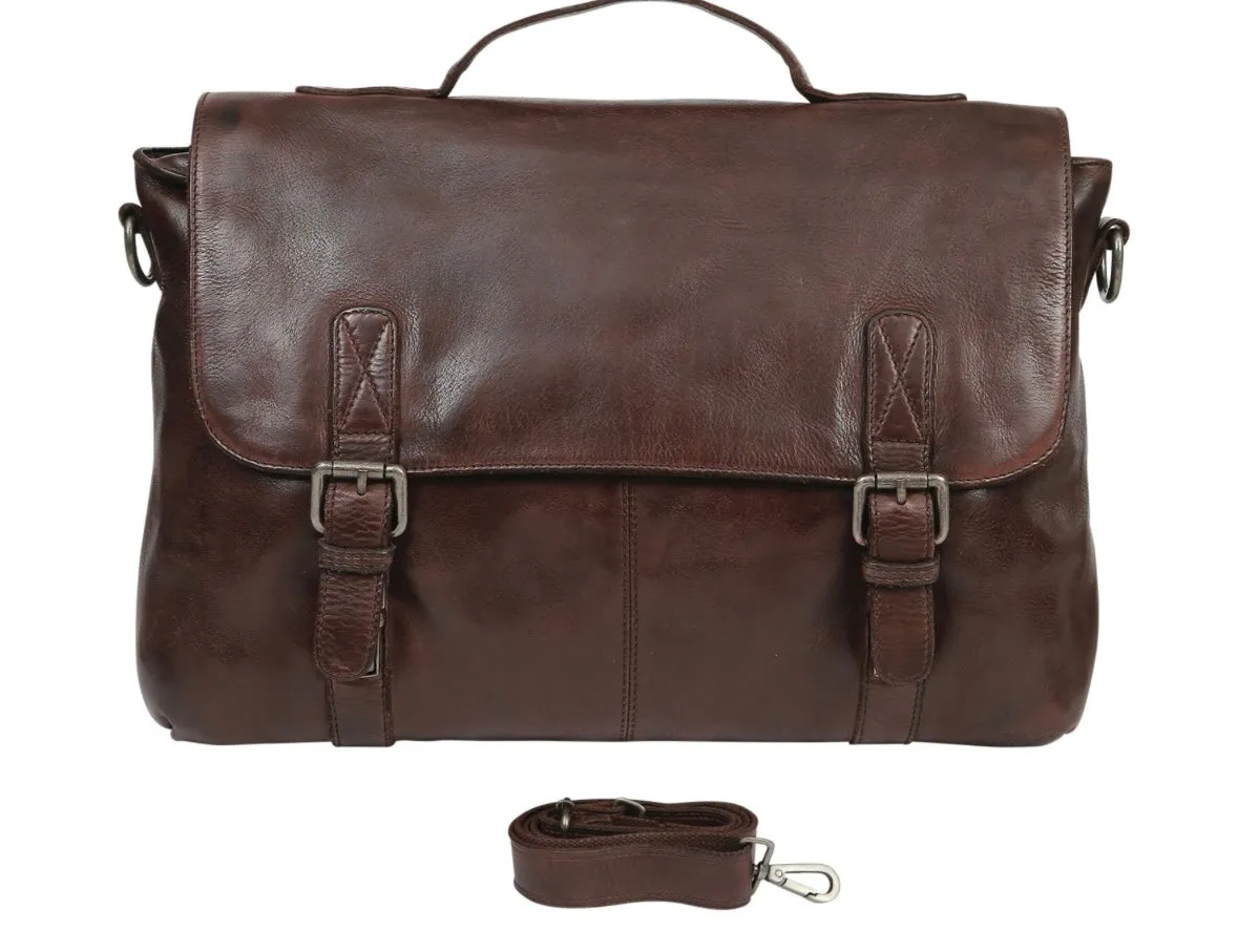 Leather Messenger Bag #3935