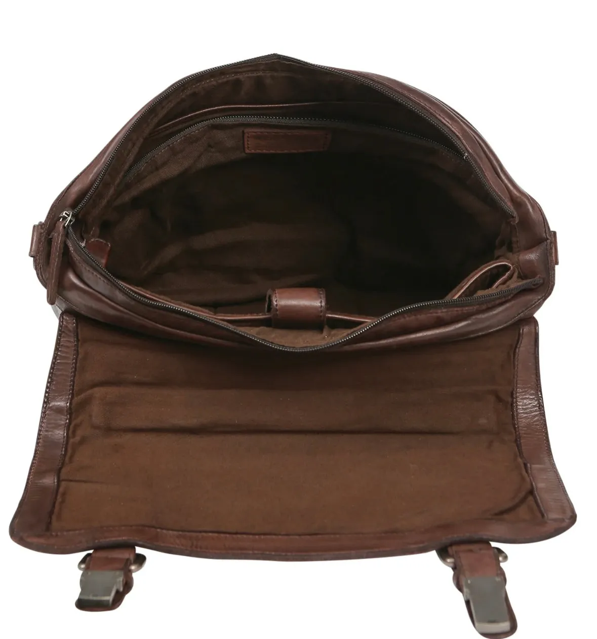 Leather Messenger Bag #3935