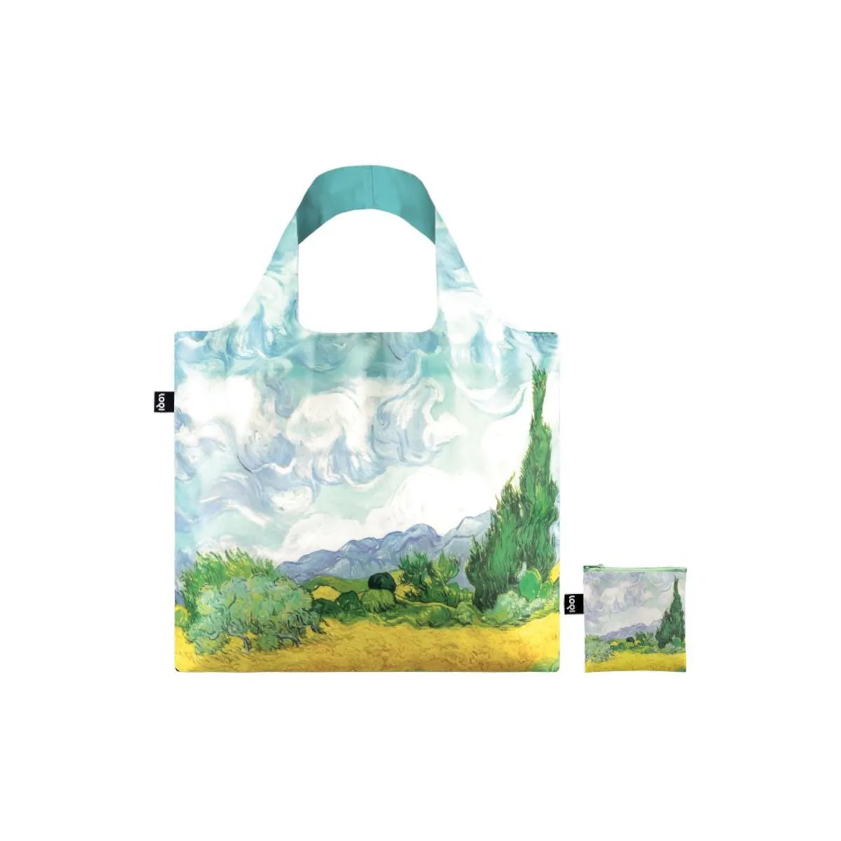 Loqi Van Gogh Wheatfield Reusable Bag