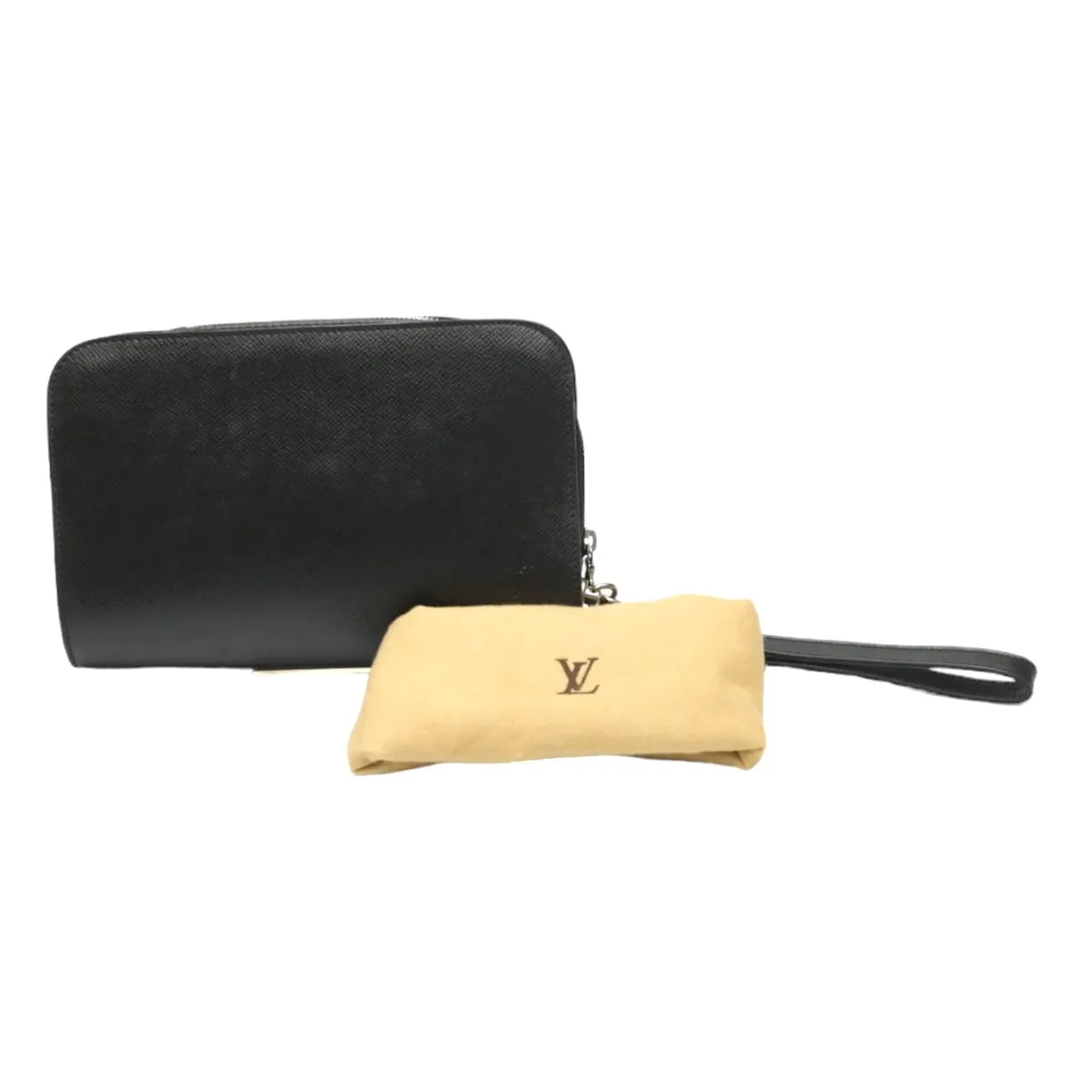 LOUIS VUITTON business bag M30182 Taiga black business bag Taiga Baikal Aldwards mens Used