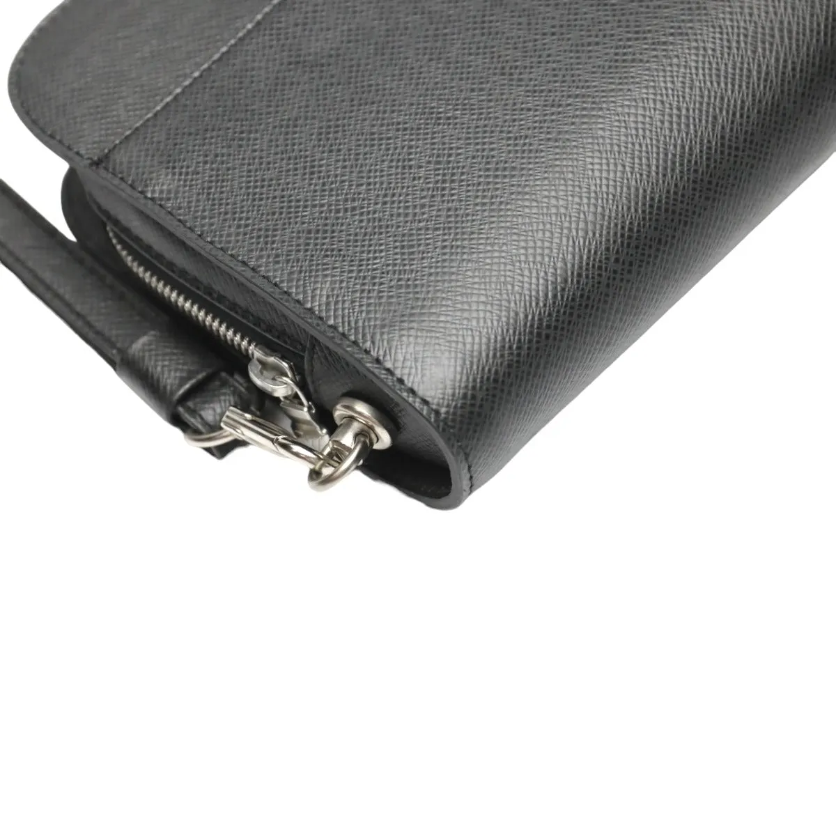 LOUIS VUITTON business bag M30182 Taiga black business bag Taiga Baikal Aldwards mens Used