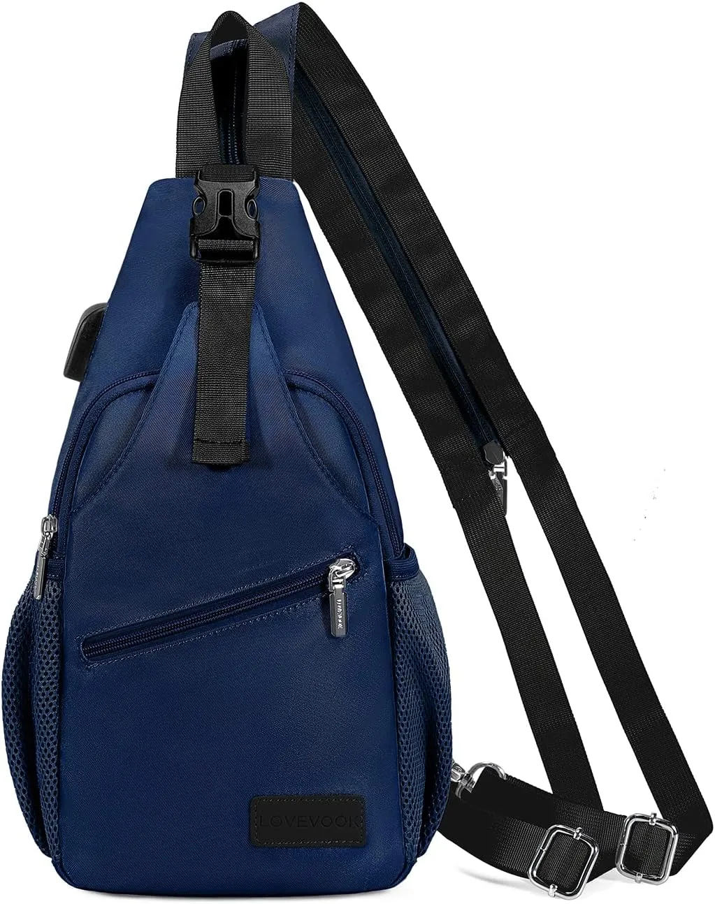 LOVEVOOK Sling Bag for Women Casual Daypack Nylon Crossbody Sling Backpack Travel Shoulder Bag Hiking Daypack
