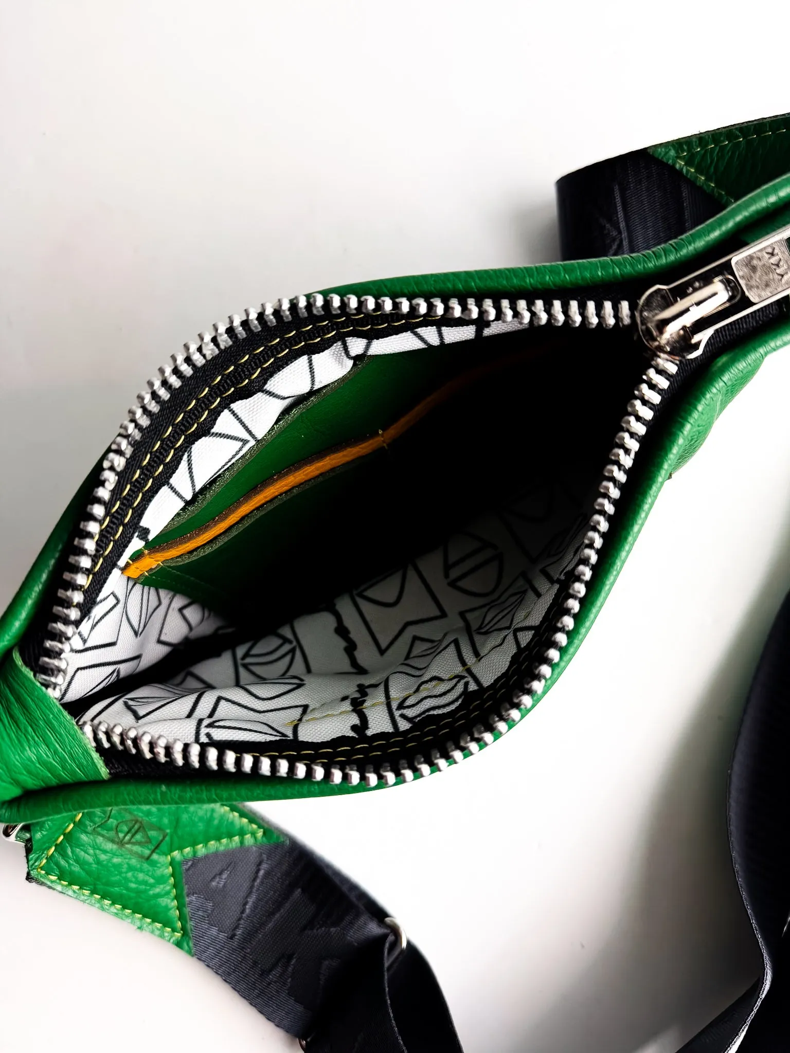 Made To Order | Bison Collection | Belt Bag Clutch   Crossbody | Kelly Green