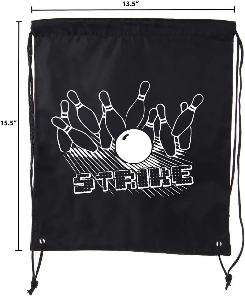 Mato & Hash Drawstring Bowling Bag | Bowling Cinch Bags for Leagues and Parties!