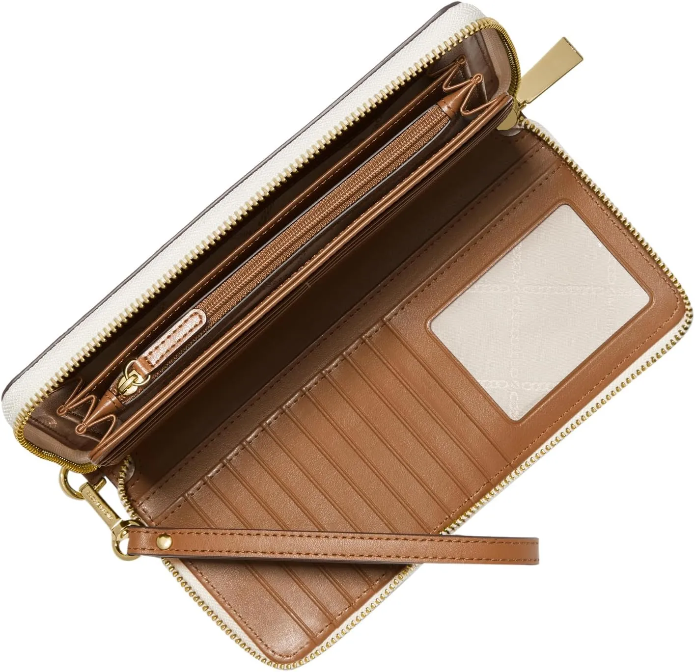Michael Kors Women's Jet Set Travel Continental Wallet, Vanilla, One Size