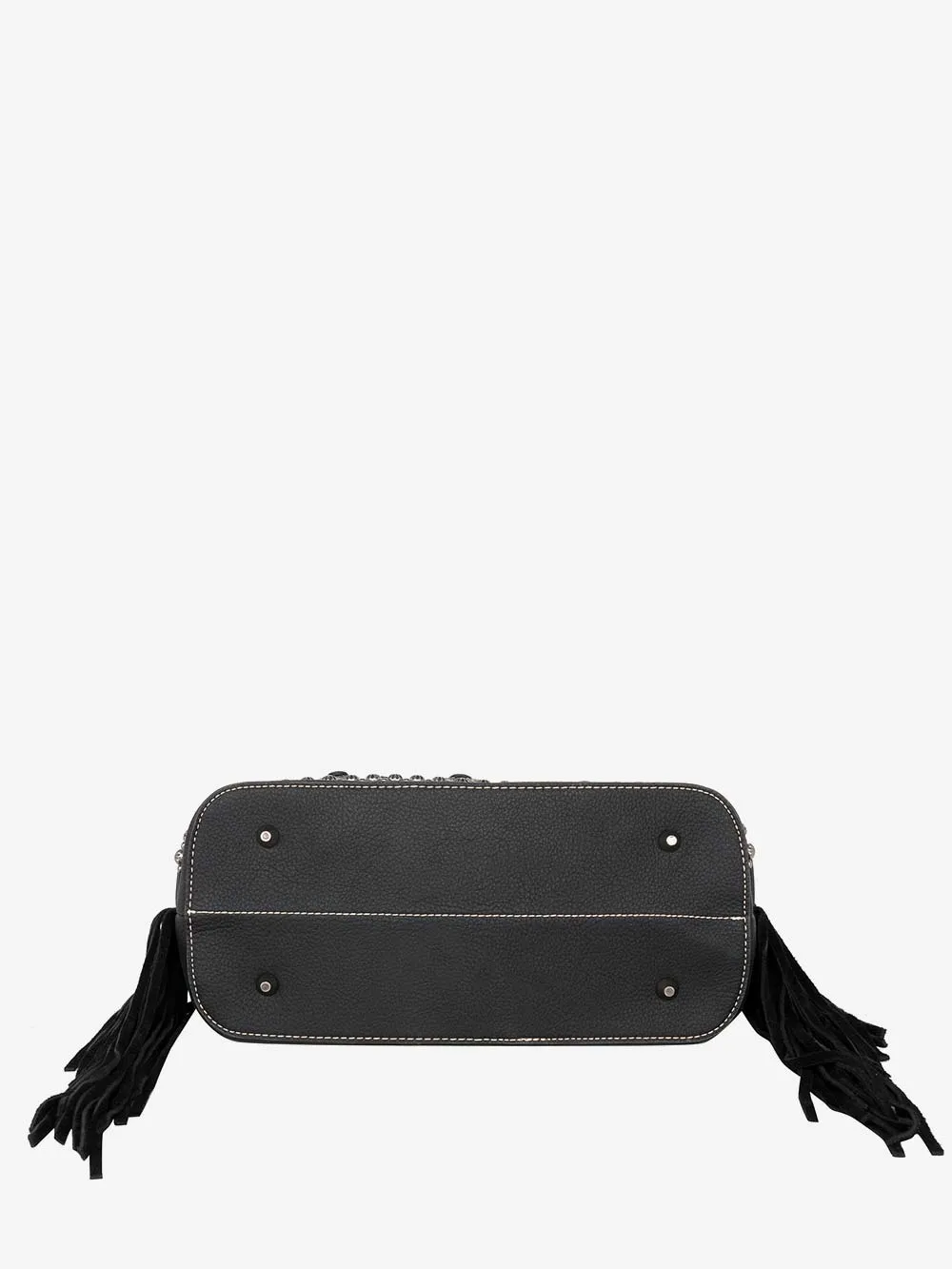 Montana West Concho Leather Fringe Concealed Carry Tote