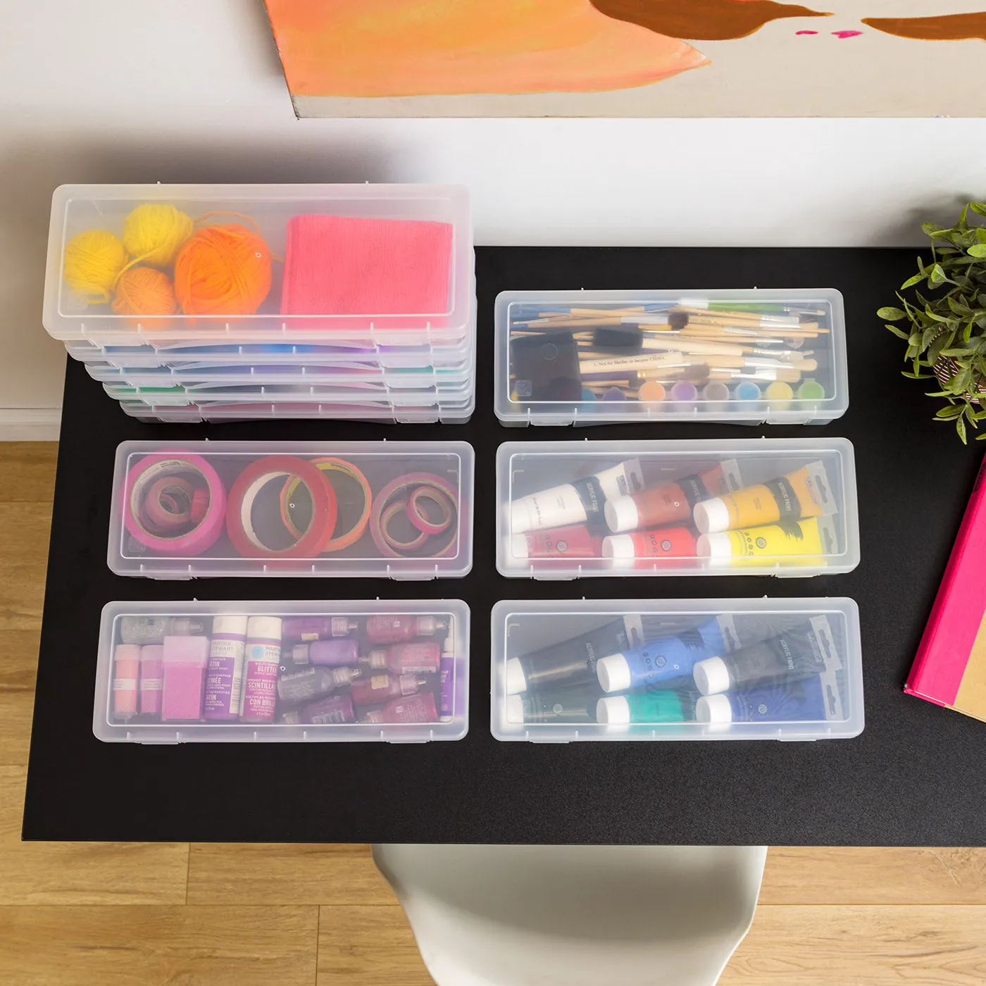 Plastic Storage Containers with Latching Lid Large 10 Pack