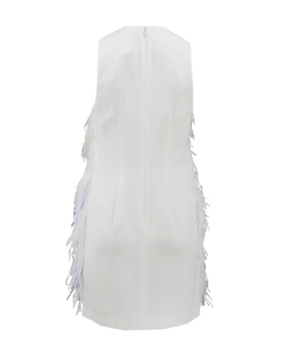 Plume Feather Shift Dress