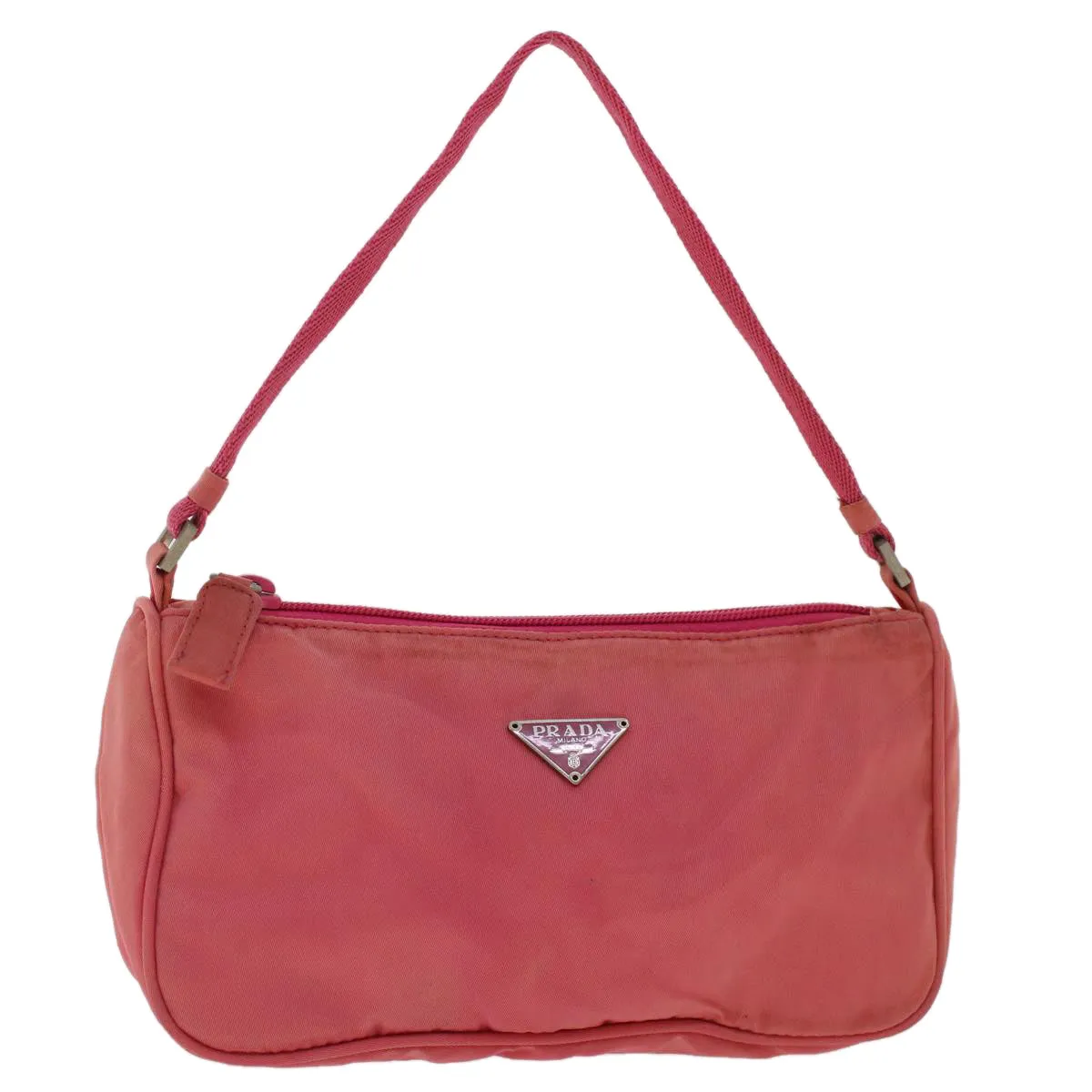 PRADA Accessory Pouch Nylon Pink  48012